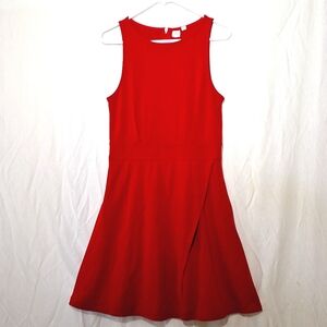 3/$20-GAP Red Midi Wrap Dress, Sleeveless